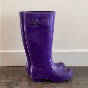 Purple rain boots